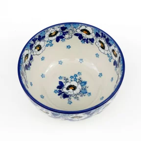 Miska ceramiczna 986 <br> 2222X Biało-niebieskie anemony